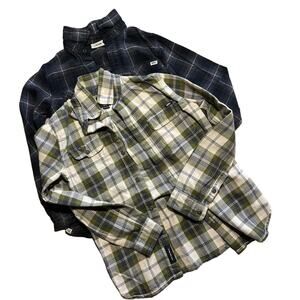 LOT of 2 Vans Flannel Shirts Youth Size S
